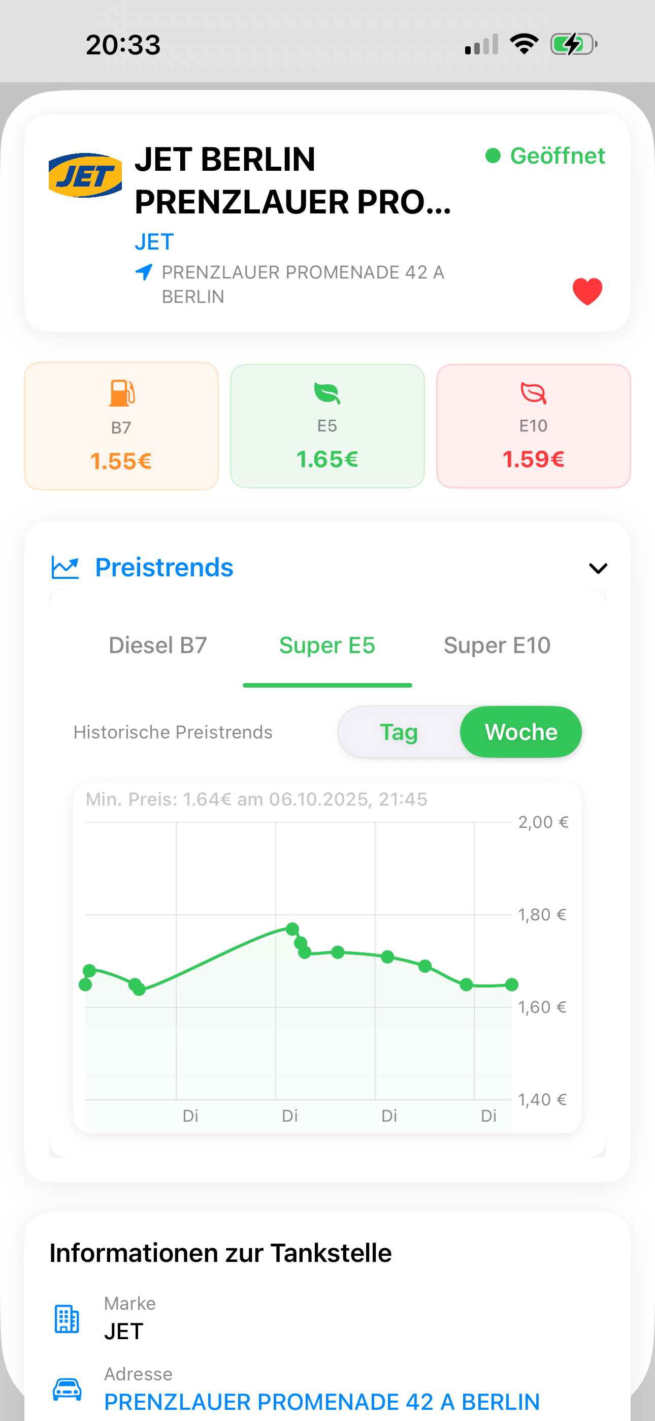 Tanken24 App Screenshot 4